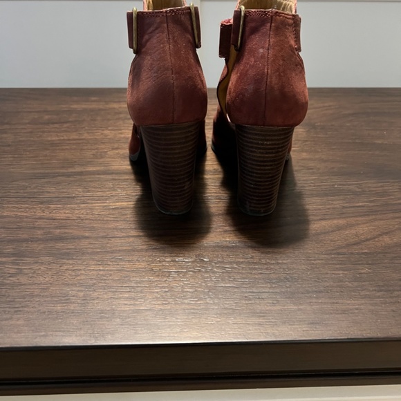 Red Ankle Booties - Picture 3 of 4